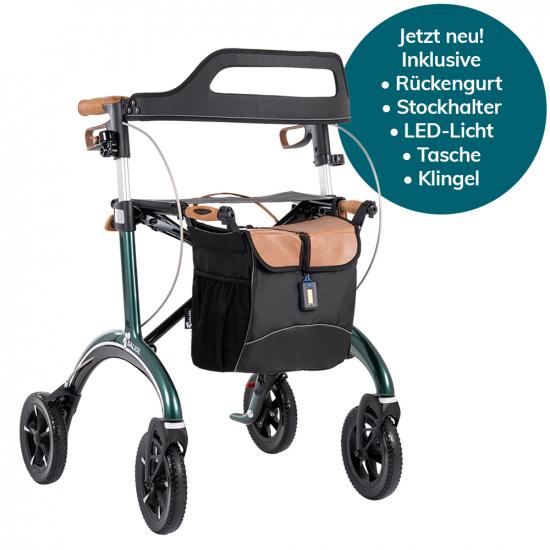 Saljol Carbon Rollator British Green